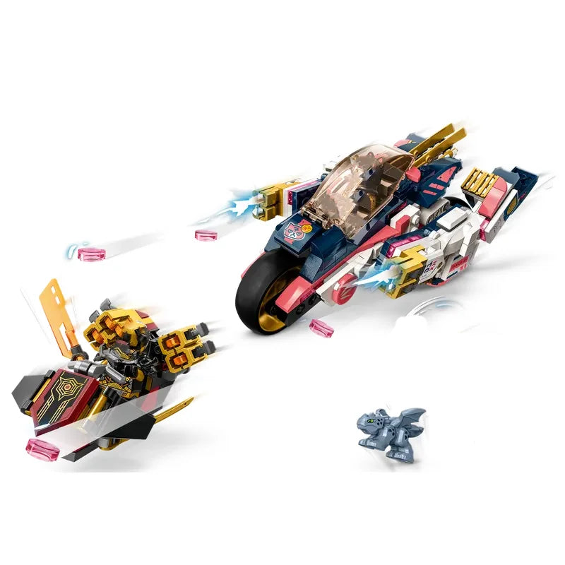Compatible Bricks Sets Ninja Series Building Blocks Sora'S Transforming Mech Bike Racer Boy Birthday Gift Assembling Toys Kids