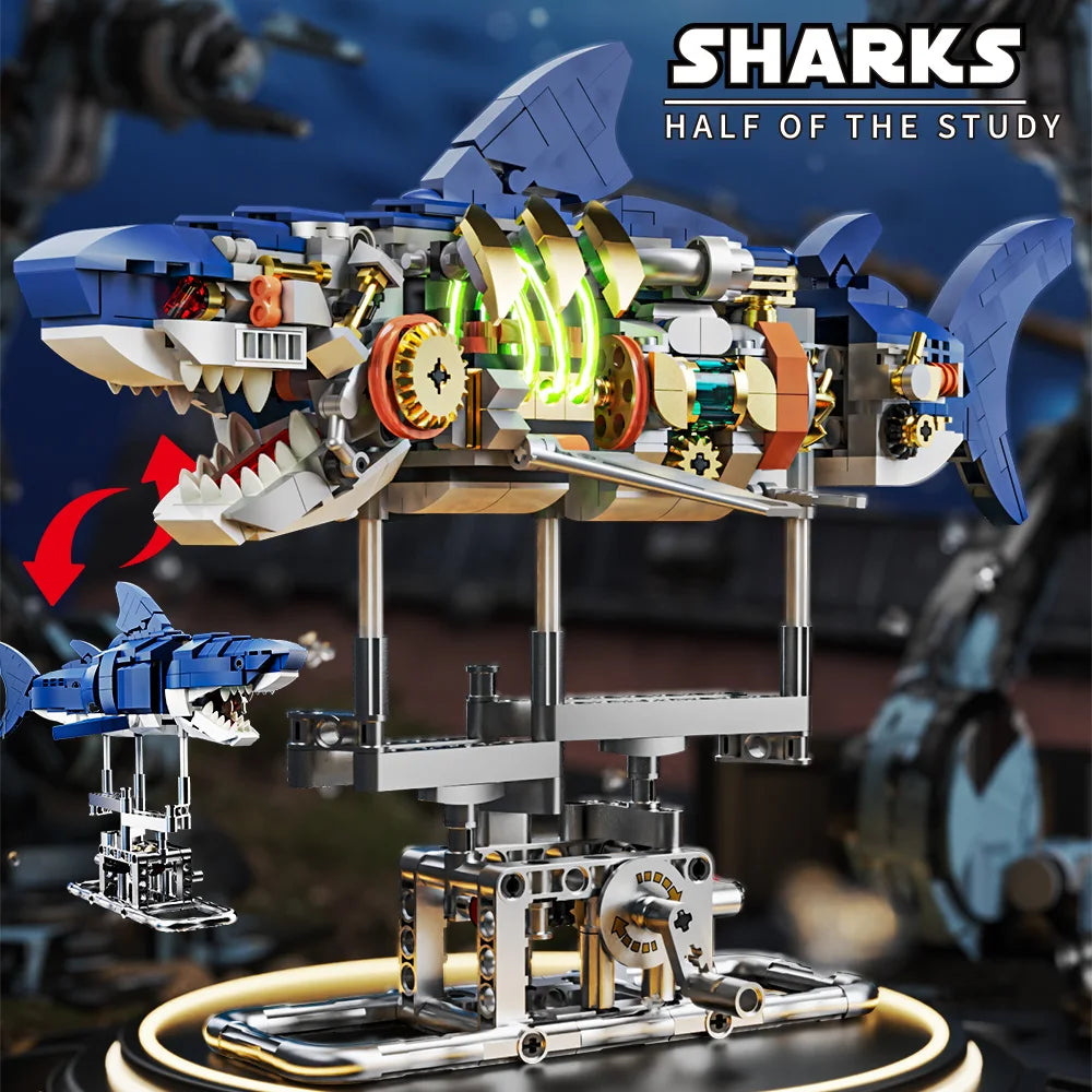Mechanical Shark Building Kit (687Pcs)