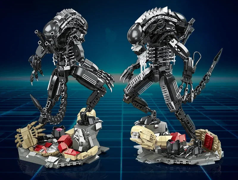 882PCS Alien Monster Building Blocks Classic Movie Robot Assemble Model Bricks Desktop Display Educational Toys Gifts for Kids