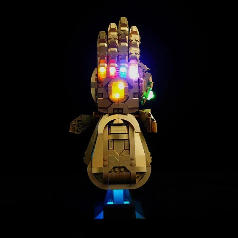 Thanos Heroes Nano Infinity Gauntlet Glove Model Building Blocks Bricks Toys for Kids Children Christmas Birthday Gifts